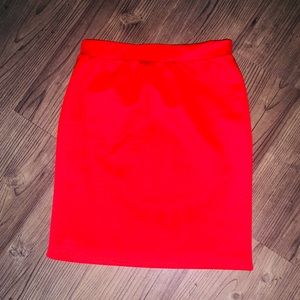 Red skirt
